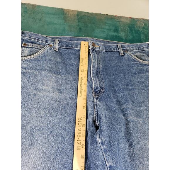 Dickies Jeans Size 40x32 Mens Blue Pants Stretch Denim Carpenter Work Straight - Picture 6 of 14